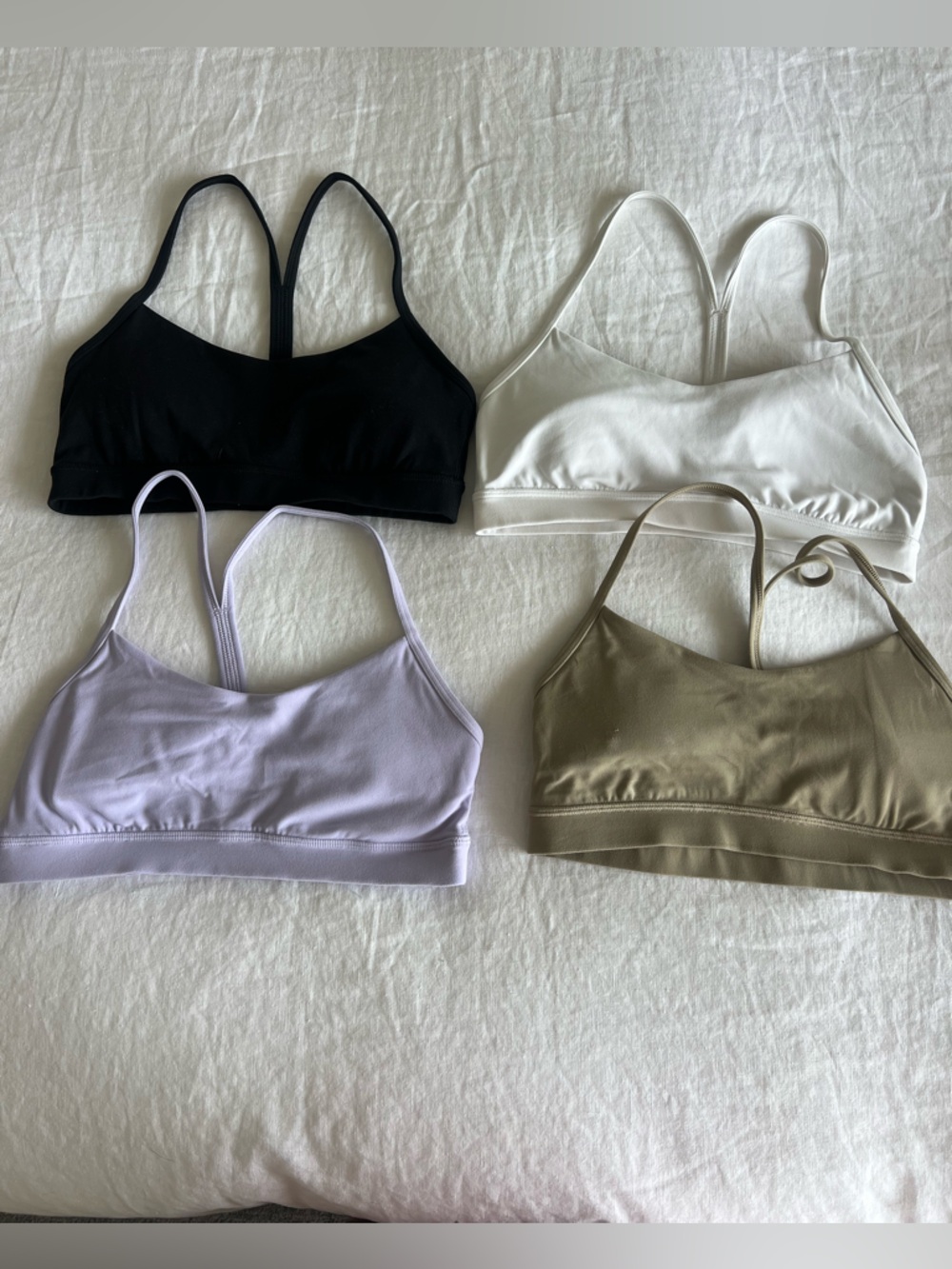 4 piece lululemon power Y bra bundle